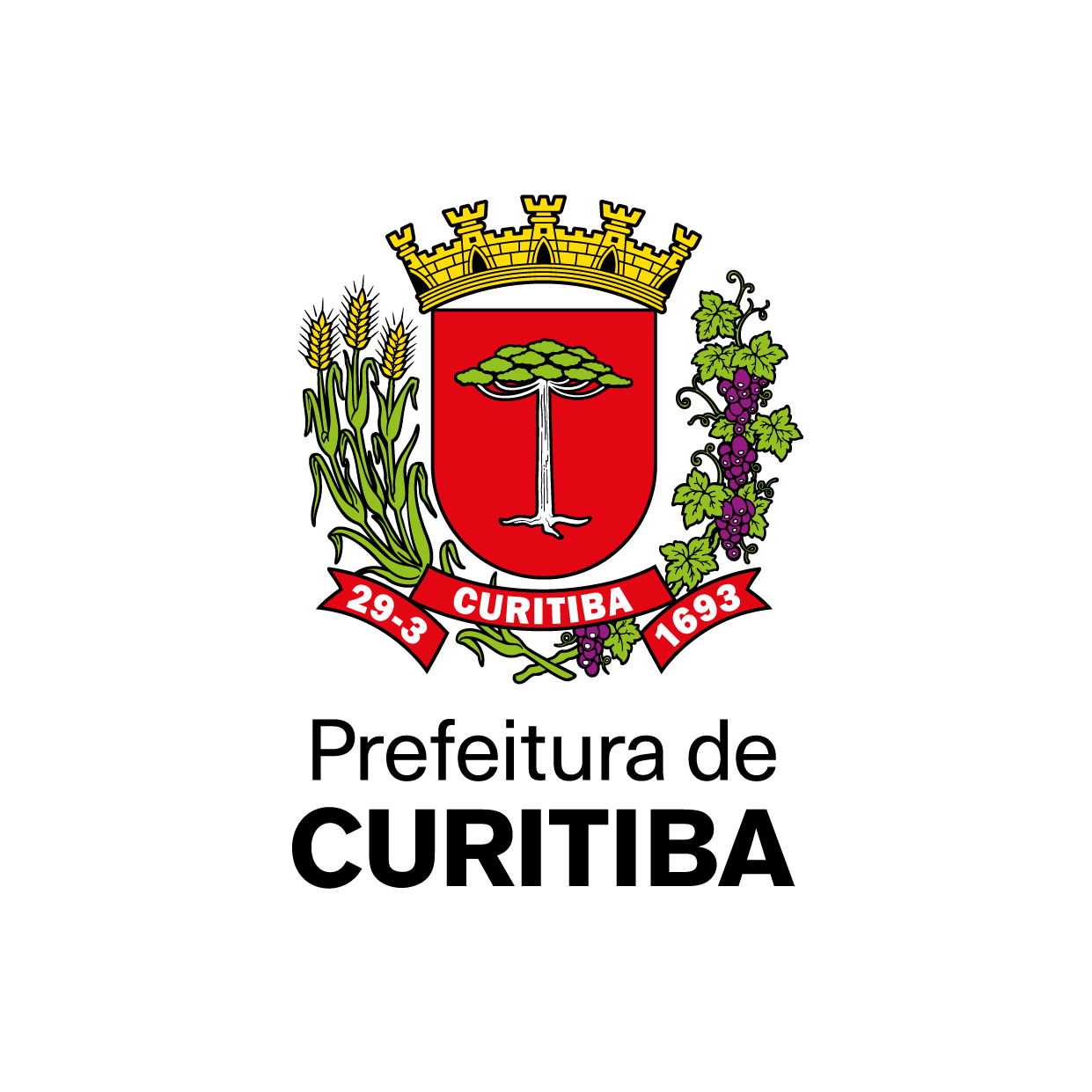 Logo oficial da Prefeitura de Curitiba